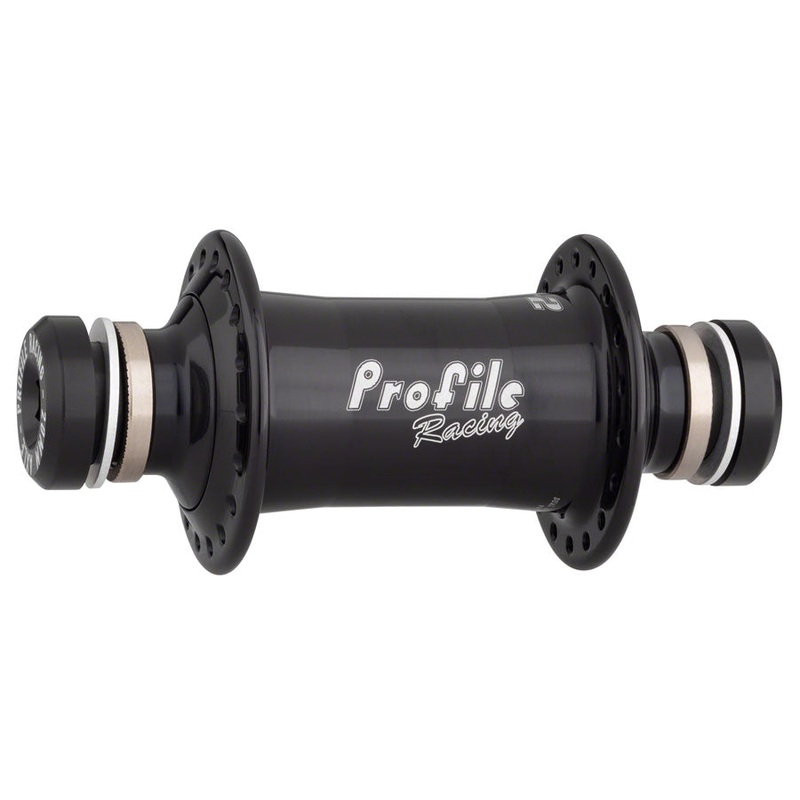 Profile Racing AC2 Front Hub 20 x 100mm Rim Brake Black